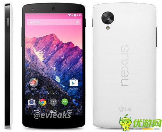 谷歌白色Nexus 5官方圖泄露 傳11月1日發(fā)布