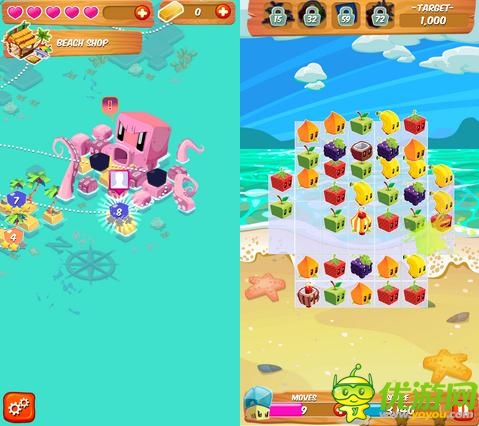 我的果汁分你一半:《方塊果汁》游戲試玩