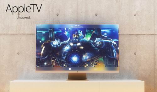 蘋果曲面電視概念設計亮相 擁有土豪金配色