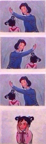 海量媽媽再打我一次圖集 打耳光微博躥紅