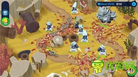 血肉橫飛的戰(zhàn)爭3D《最強塔防OTTTD》試玩