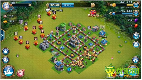 迷你帝國六本防御布局陣型