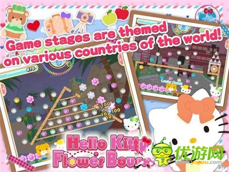 滿滿的幸?！禜elloKitty花朵彈跳》上架IOS/Google Play
