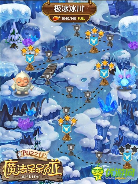 從冰川到戈壁 探秘《魔法呆呆碰》戰(zhàn)斗副本