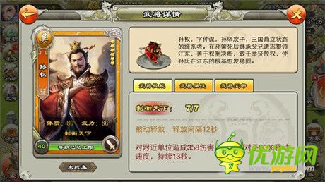 《君臨天下》六星武將淺度解析(1)