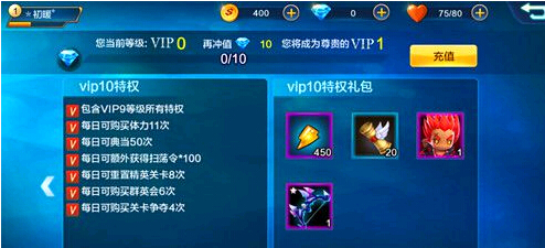 潮爆三國vip10等級和特權(quán)價格詳解